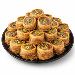 Sütlü Çikolatalı Kadayıflı Bülbül Yuvası Lokum