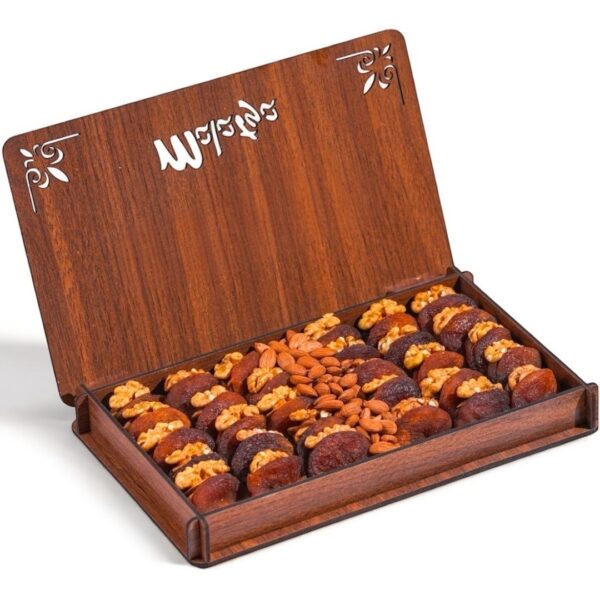 İsme Özel Ahşap Hediyelik Kayısı Kutusu 2 (650gr)
