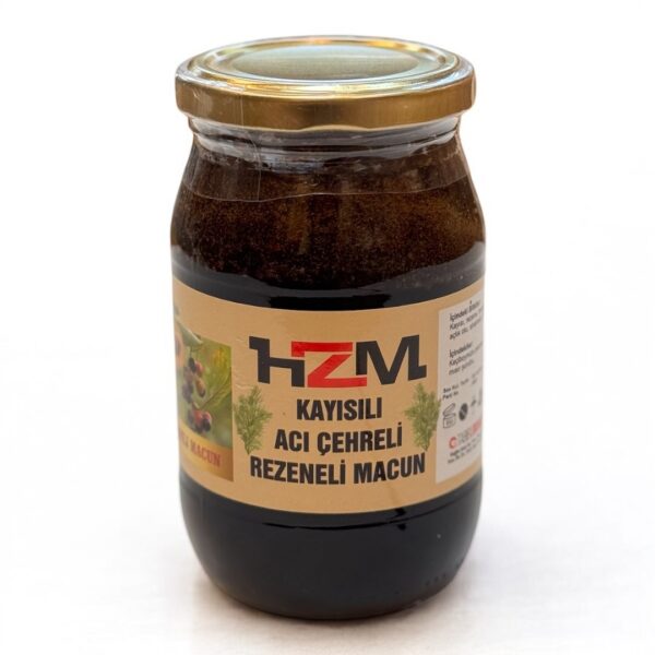 KAYISILI ACI ÇEHRELİ REZENELİ MACUN (450gr)
