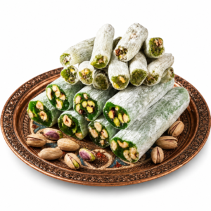 Elmalı Antep Fıstıklı Fitil Lokum
